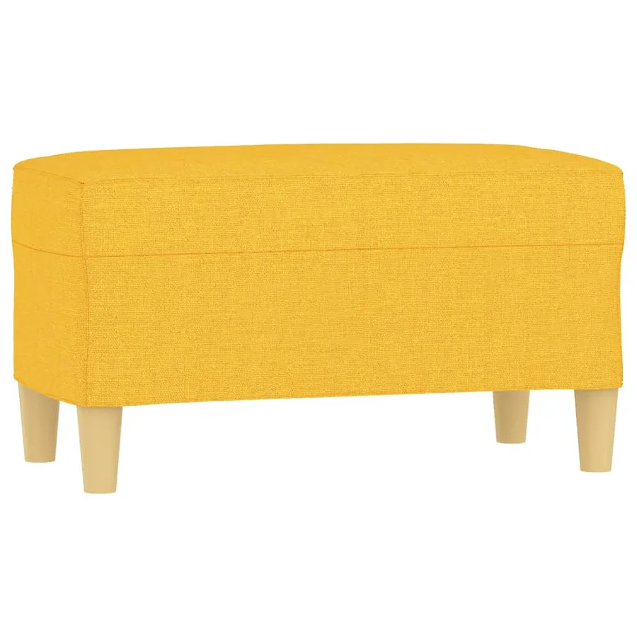 Banc Jaune clair 70x35x41 cm Tissu - 2