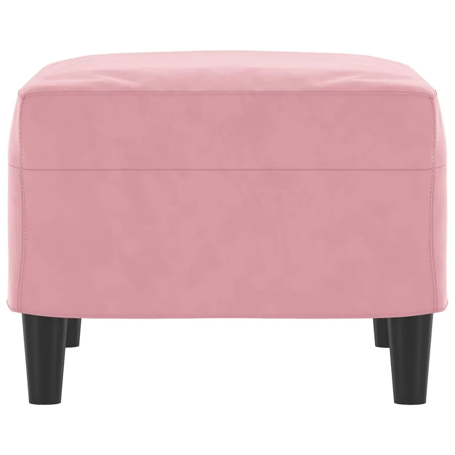 Repose-pied Rose 60x50x41 cm Velours - 4