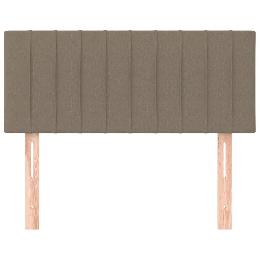 Tête de lit Taupe 100x5x78/88 cm Tissu - 3