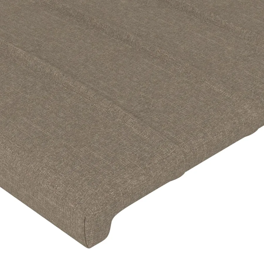 Tête de lit Taupe 100x5x78/88 cm Tissu - 4