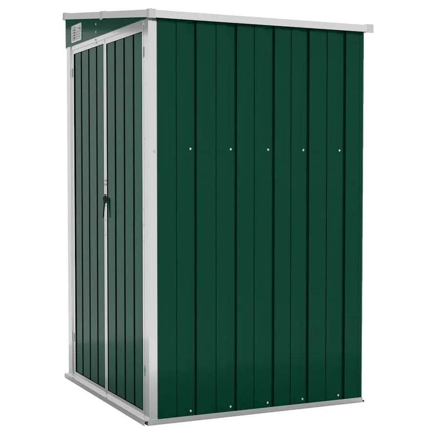 Remise de jardin murale Vert 118x100x178 cm Métal galvanisé - 2