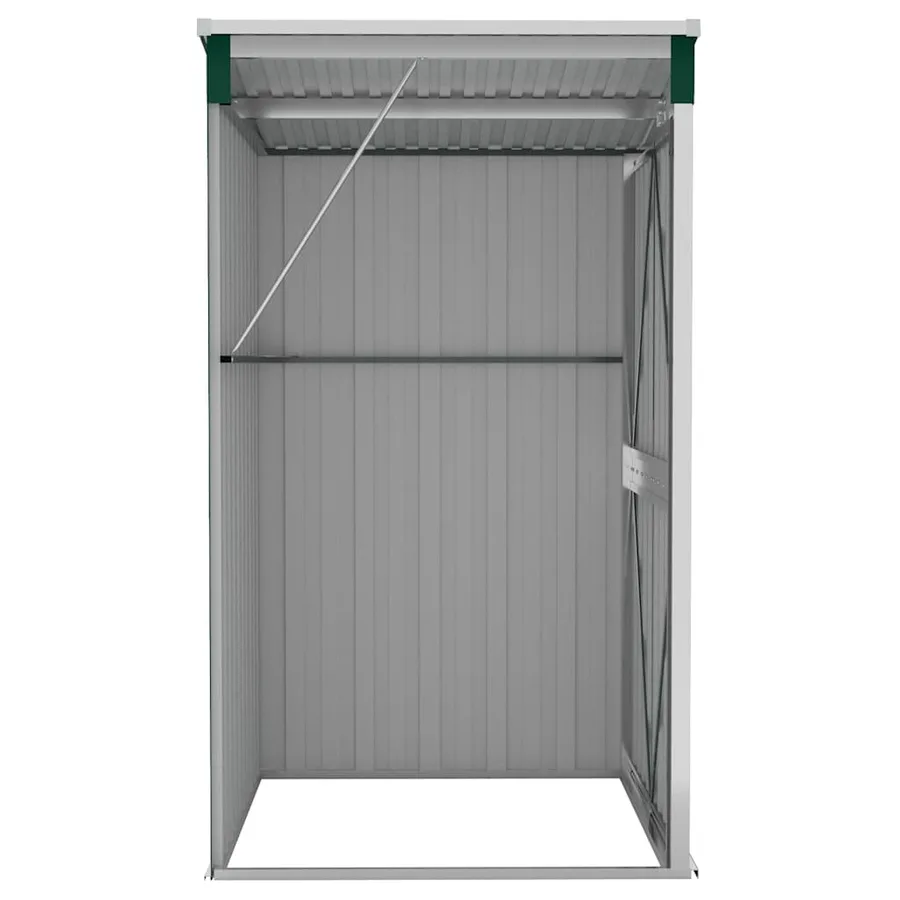 Remise de jardin murale Vert 118x100x178 cm Métal galvanisé - 6