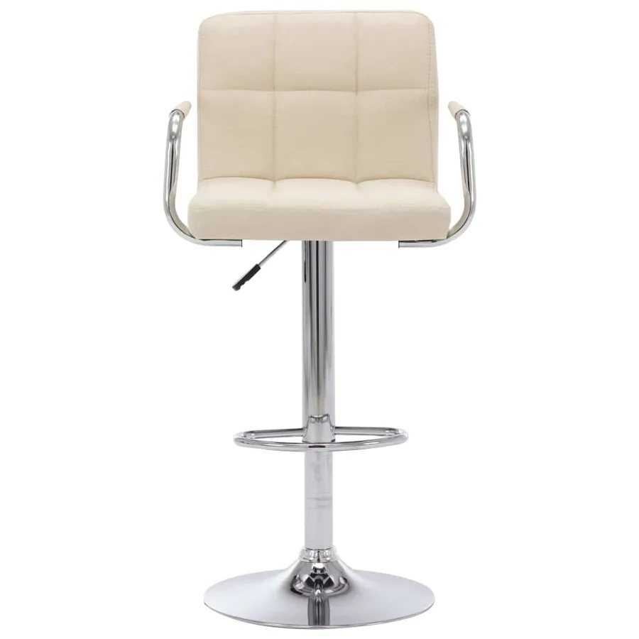 Chaise de bar Crème Tissu - 2