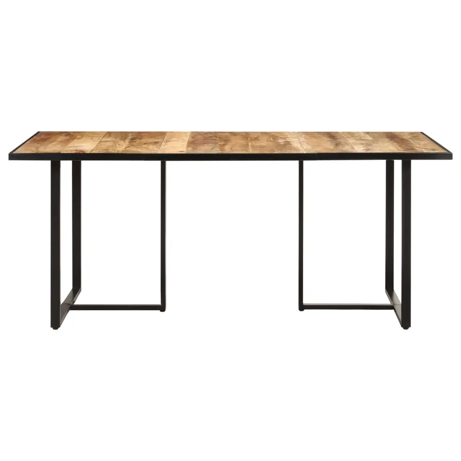 Table de salle à manger 180 cm Bois de manguier brut - 2