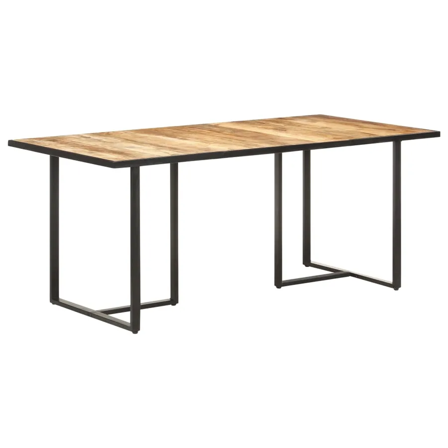 Table de salle à manger 180 cm Bois de manguier brut - 7