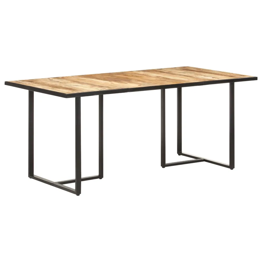 Table de salle à manger 180 cm Bois de manguier brut - 9