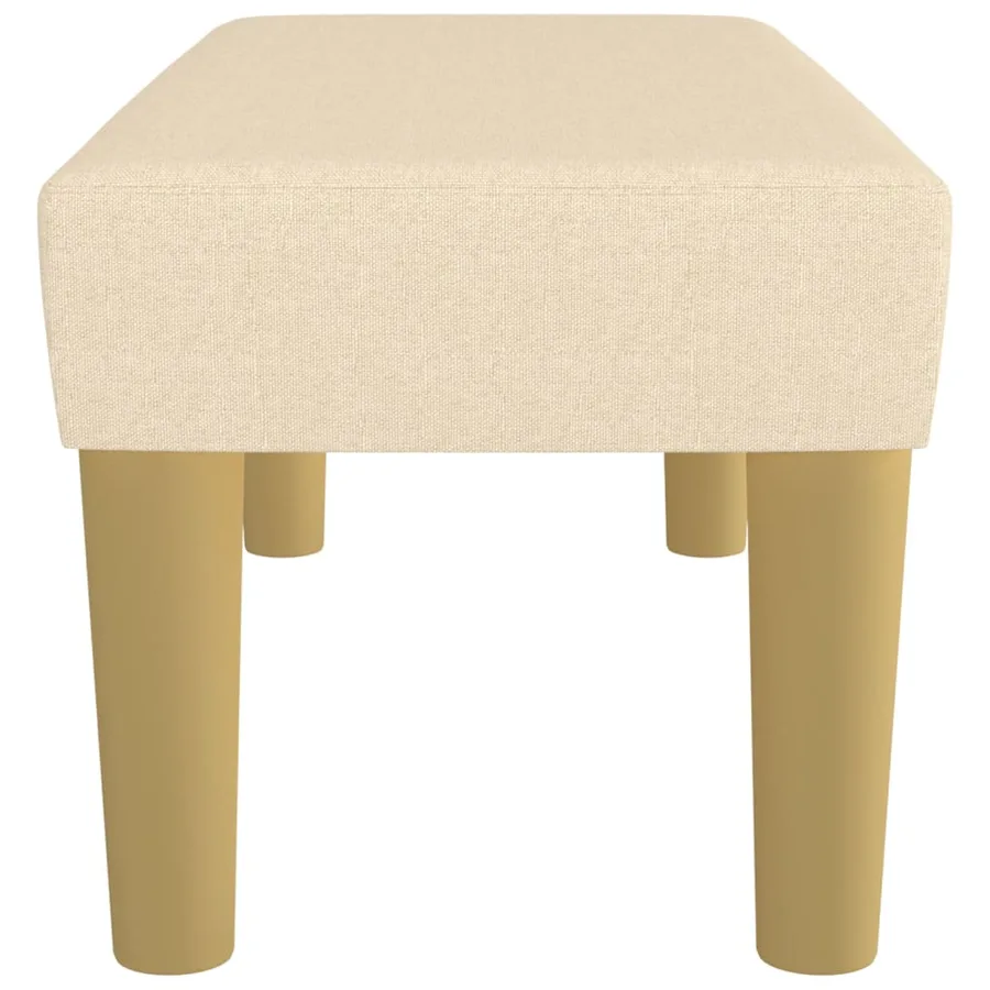 Banc Crème 70x30x30 cm Tissu - 4
