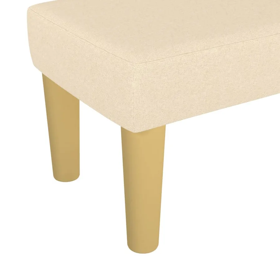 Banc Crème 70x30x30 cm Tissu - 5