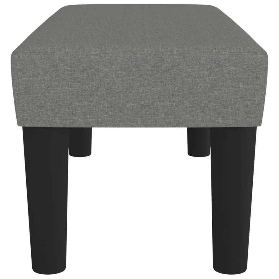 Banc Gris foncé 70x30x30 cm Tissu - 4