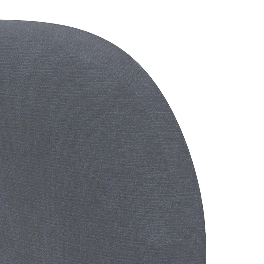Oreille de tête de lit Gris Foncé 40 x 23 x 6 cm Velours - 9