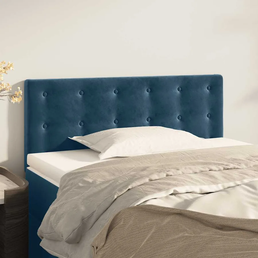 Tête de lit Bleu foncé 80x5x78/88 cm Velours