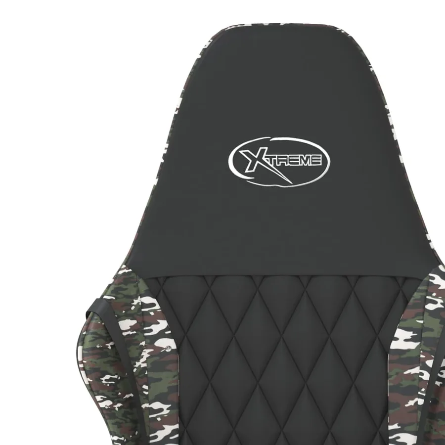 Chaise de jeu de massage Noir et camouflage Similicuir - 10
