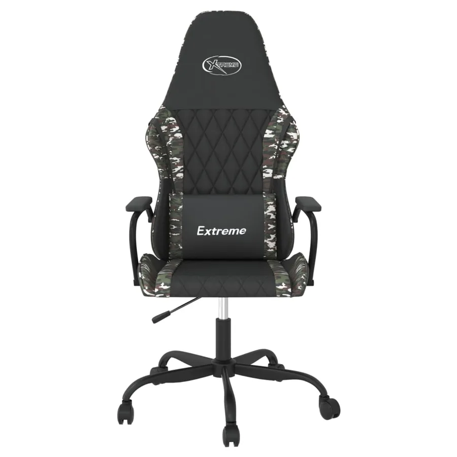 Chaise de jeu de massage Noir et camouflage Similicuir - 3