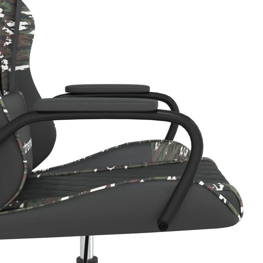 Chaise de jeu de massage Noir et camouflage Similicuir - 8