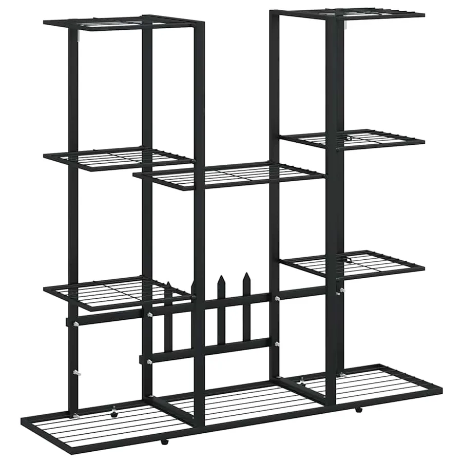 Support à plantes 94,5x25x89 cm Noir Fer - 2
