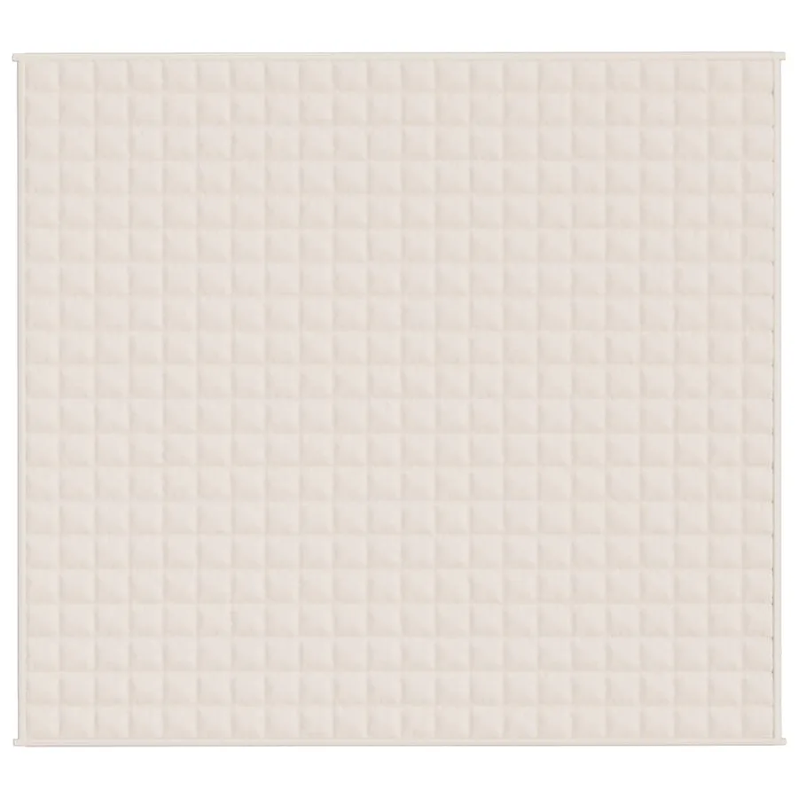 Couverture lestée Crème clair 200x225 cm 13 kg Tissu - 3