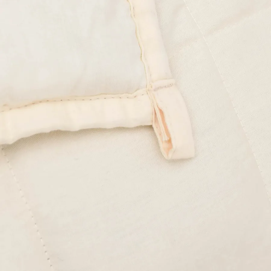 Couverture lestée Crème clair 200x225 cm 13 kg Tissu - 5