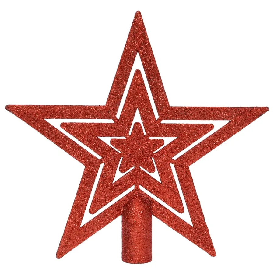 Ensemble de boules de Noël 64 pcs Rouge et blanc - 6