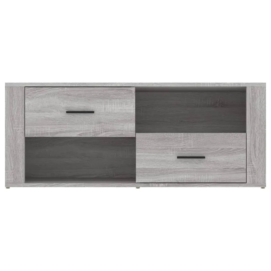 Meuble TV Sonoma gris 100x35x40 cm Bois d'ingénierie - 6