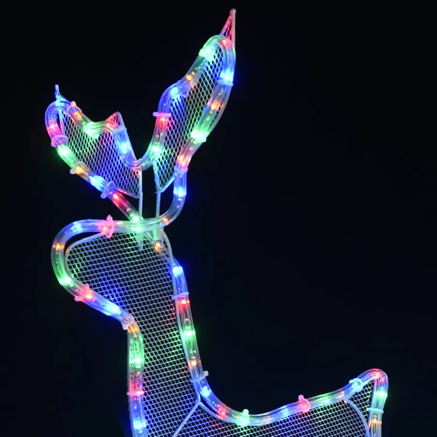 Cordon lumineux de Noël Renne et traîneau avec maille 432 LED - 4