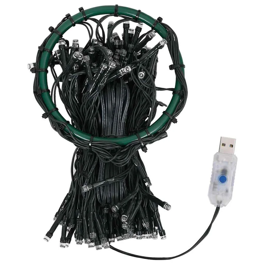 Guirlande lumineuse d'arbre de Noël 400 LED Bleu 400 cm - 5