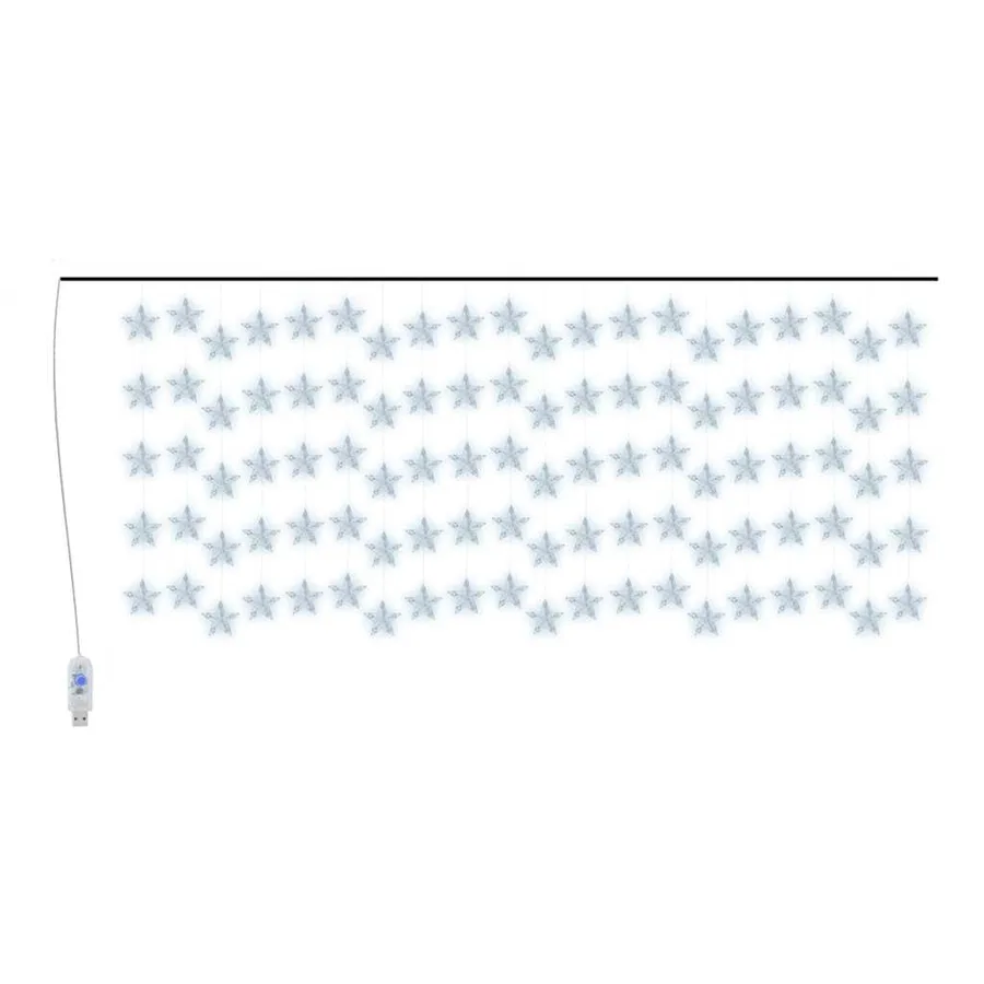Guirlande lumineuse à étoiles LED 500 LED Blanc 8 fonctions - 2