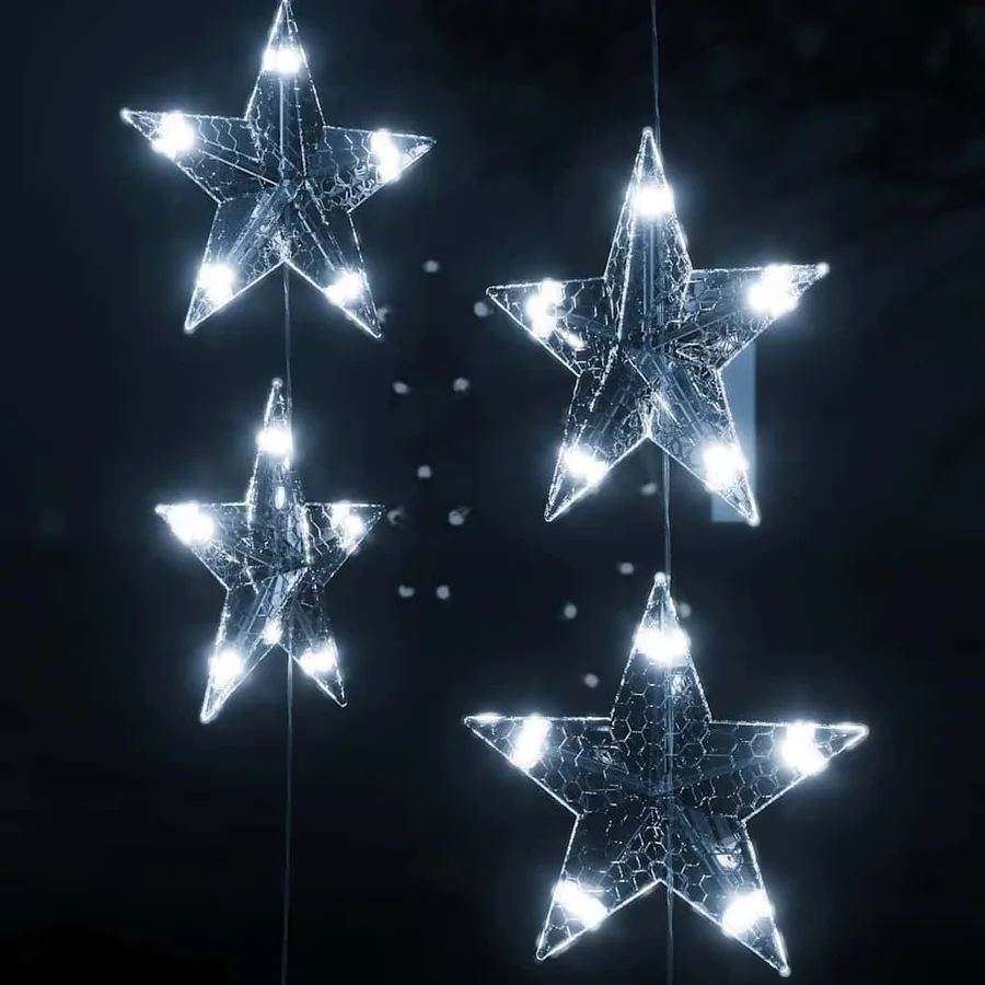 Guirlande lumineuse à étoiles LED 500 LED Blanc 8 fonctions - 4