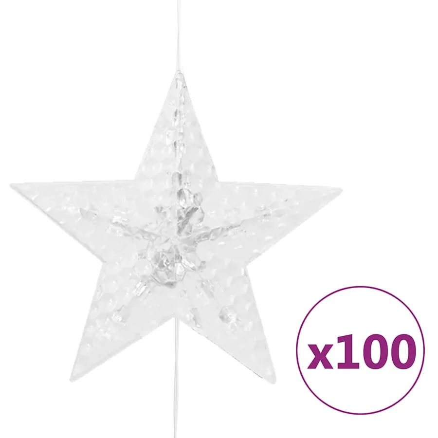 Guirlande lumineuse à étoiles LED 500 LED Blanc 8 fonctions - 6