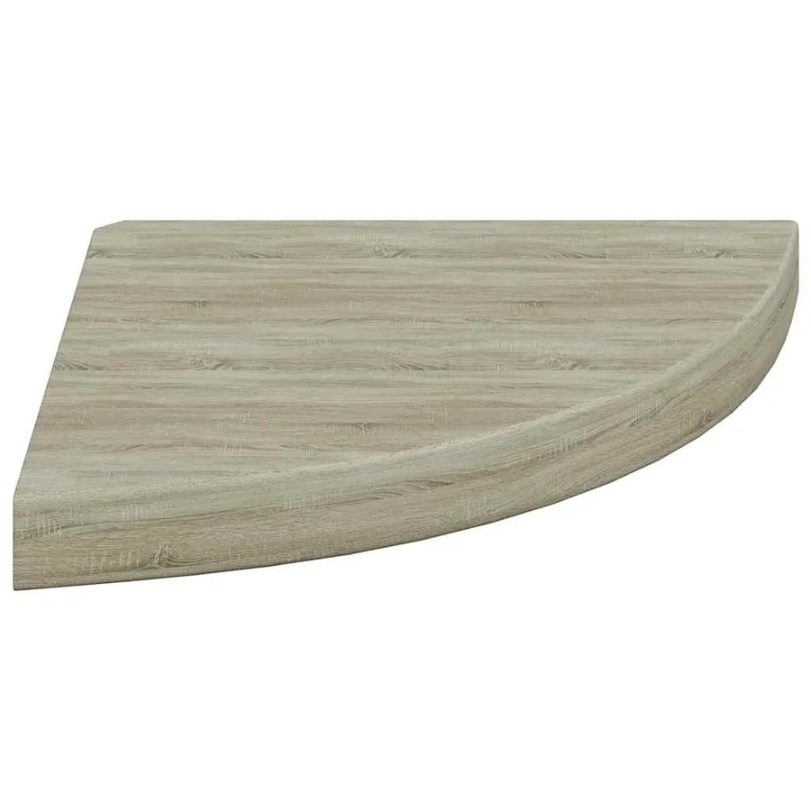 Étagère d'angle flottante chêne 35x35x3,8 cm MDF - 6