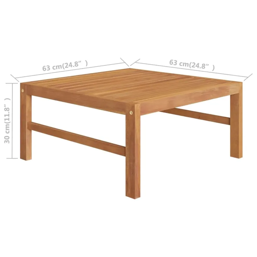 Salon de jardin 2 pcs avec coussins gris foncé Bois de teck - 7