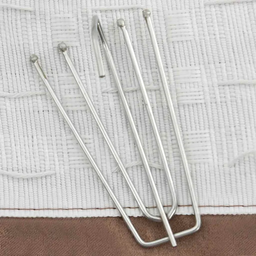 Rideaux occultants aspect lin et crochets 2 pcs Taupe 140x225cm - 3