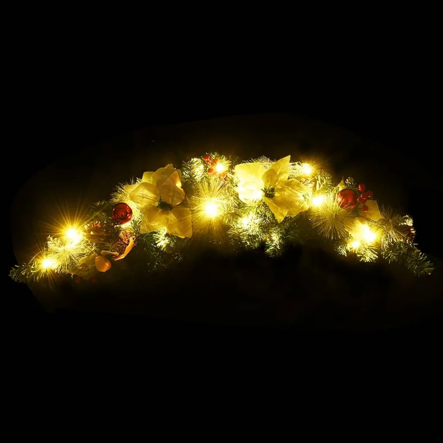 Arche de Noël avec lumières LED Vert 90 cm PVC - 4