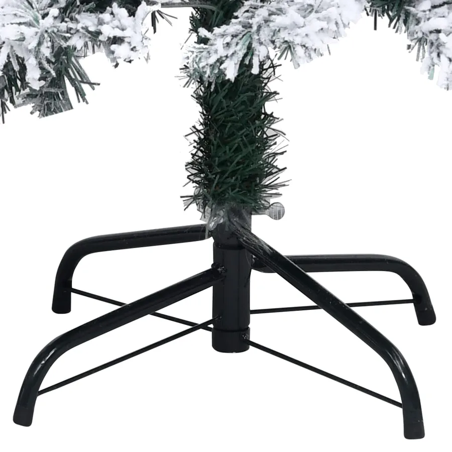 Sapin de Noël artificiel avec neige floquée vert 180 cm PVC - 5
