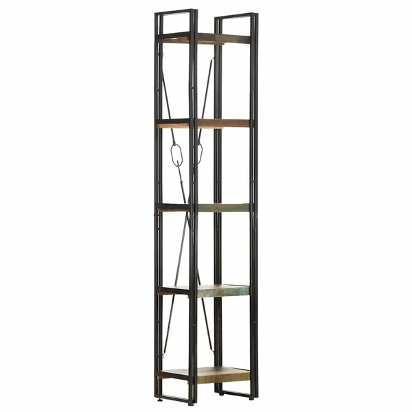 Bibliothèque 5 niveaux 40x30x180 cm Bois de récupération massif