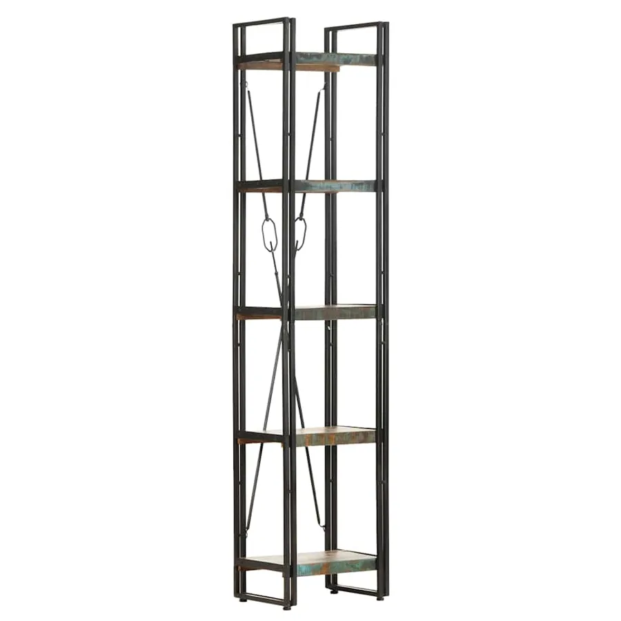 Bibliothèque 5 niveaux 40x30x180 cm Bois de récupération massif - 7