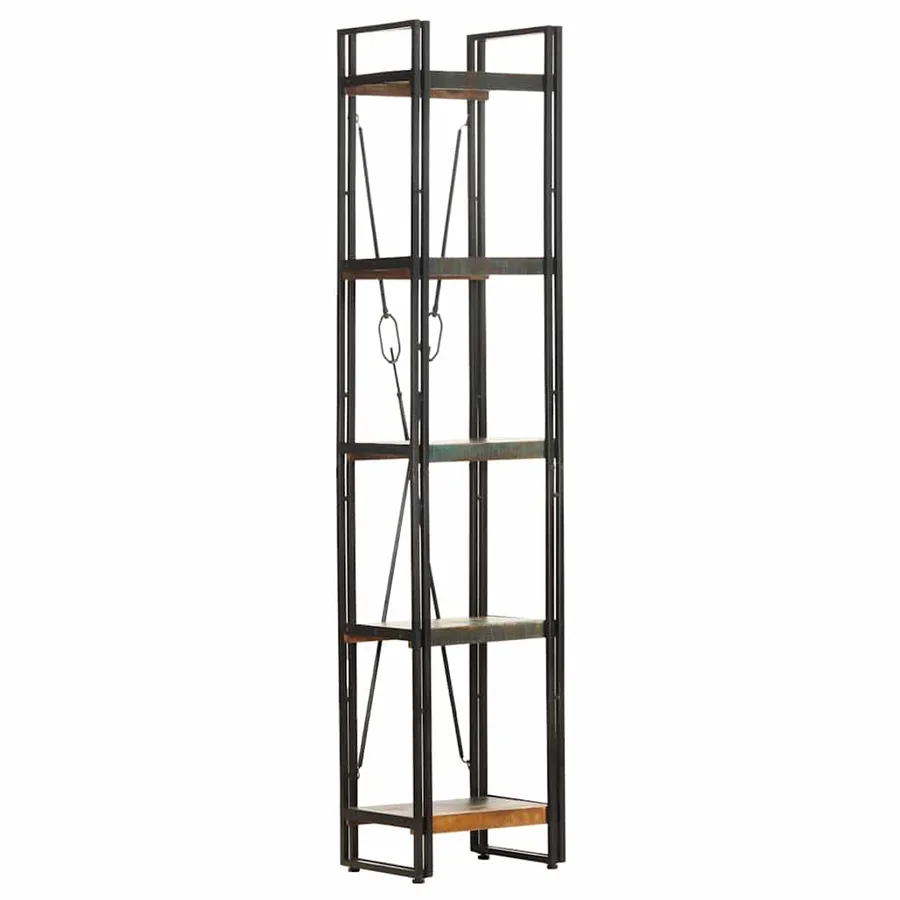 Bibliothèque 5 niveaux 40x30x180 cm Bois de récupération massif - 8