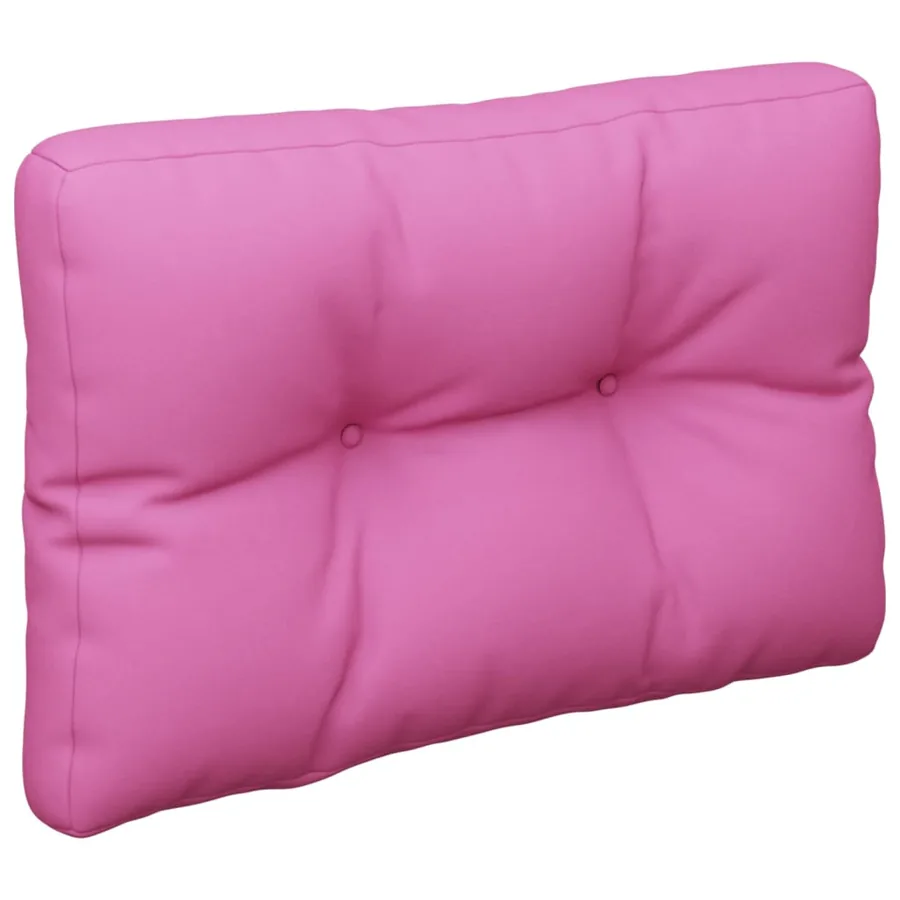 Coussins de palette lot de 2 rose tissu - 4