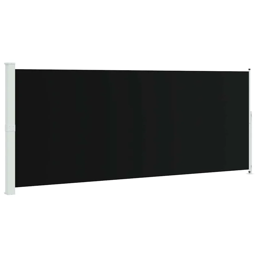 Auvent latéral rétractable de patio 200x500 cm Noir - 2