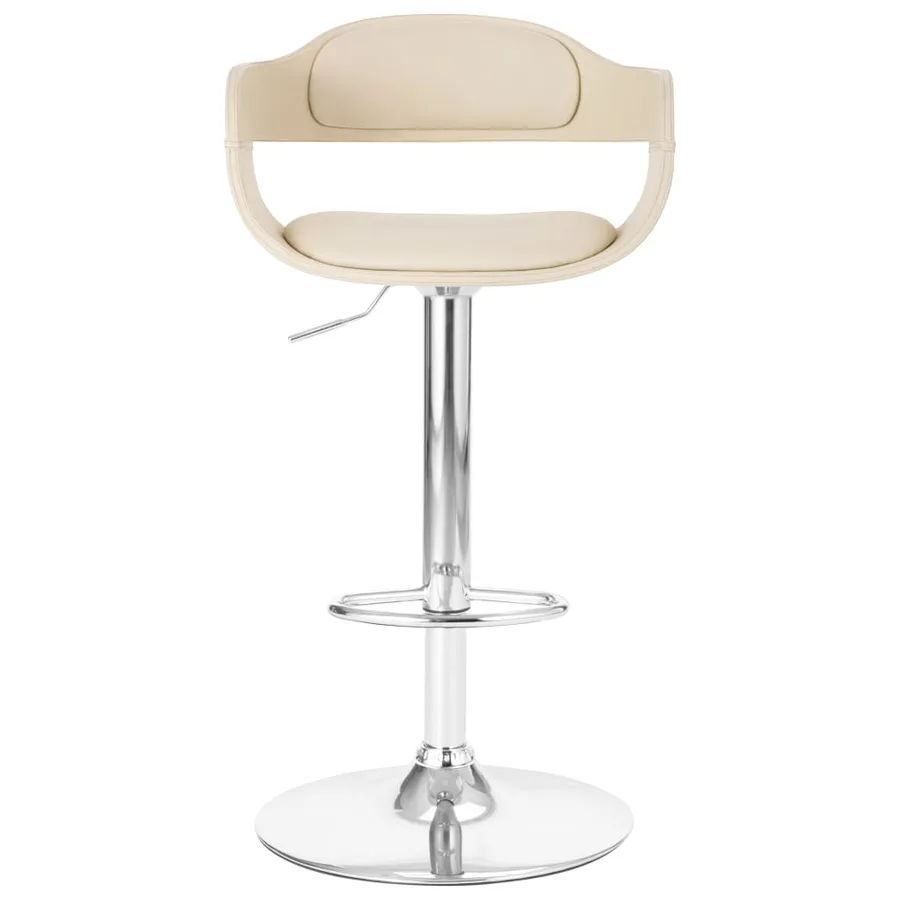 Tabouret de bar Blanc Similicuir - 2