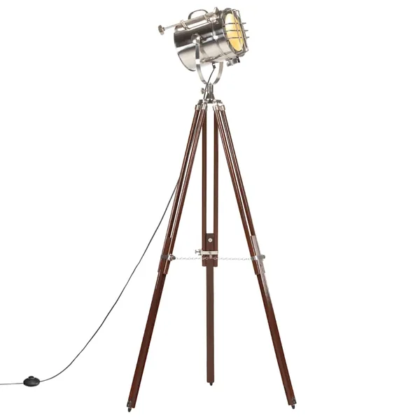 Lampadaire à trépied bois de manguier massif 180 cm