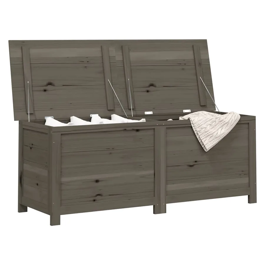 Boîte à coussins extérieur Anthracite 150x50x56 cm Sapin massif - 3