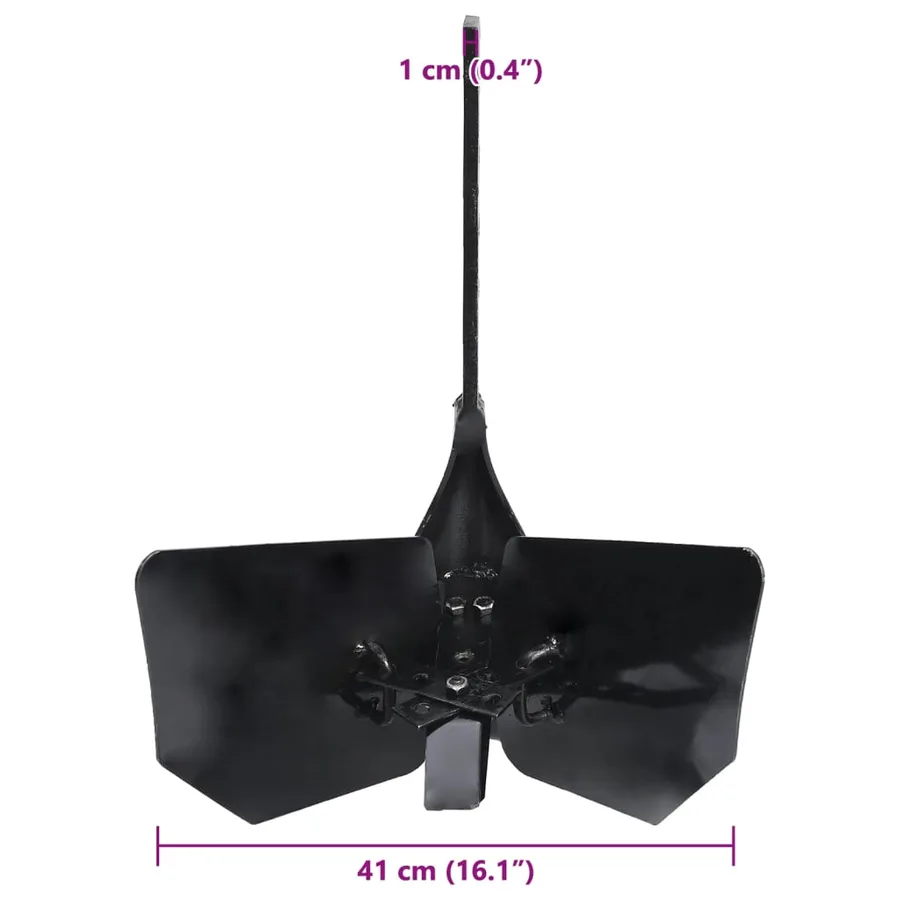 Accessoire de charrue à timon Noir Métal - 10