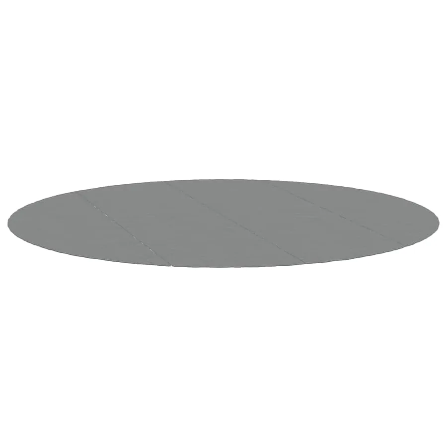 Bâche de piscine gris clair Ø428 cm géotextile polyester - 2