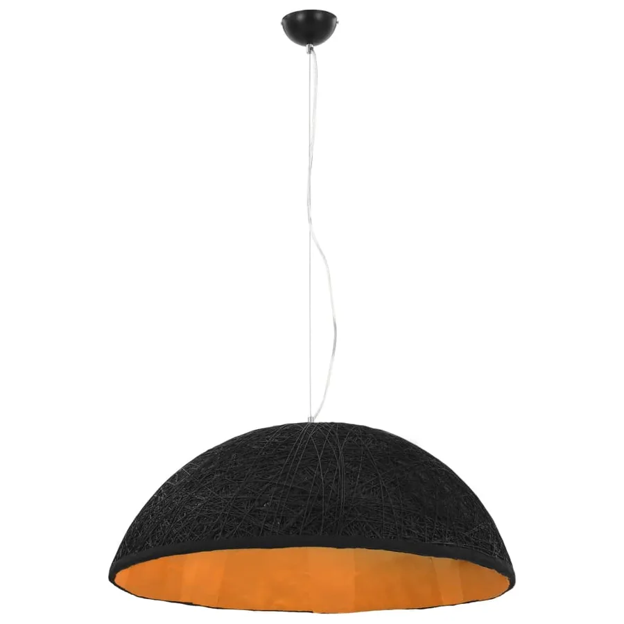 Lampe suspendue Noir et doré Ø70 cm E27 - 2