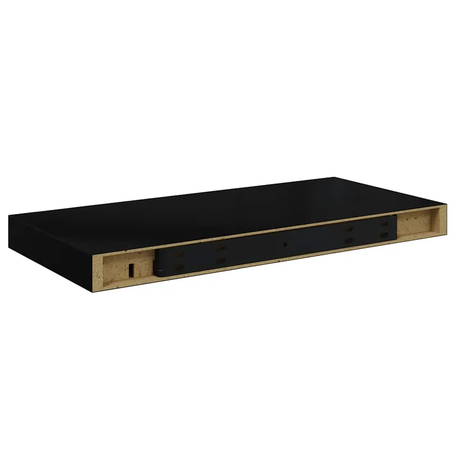 Étagère murale flottante noir 50x23,5x3,8 cm MDF - 8