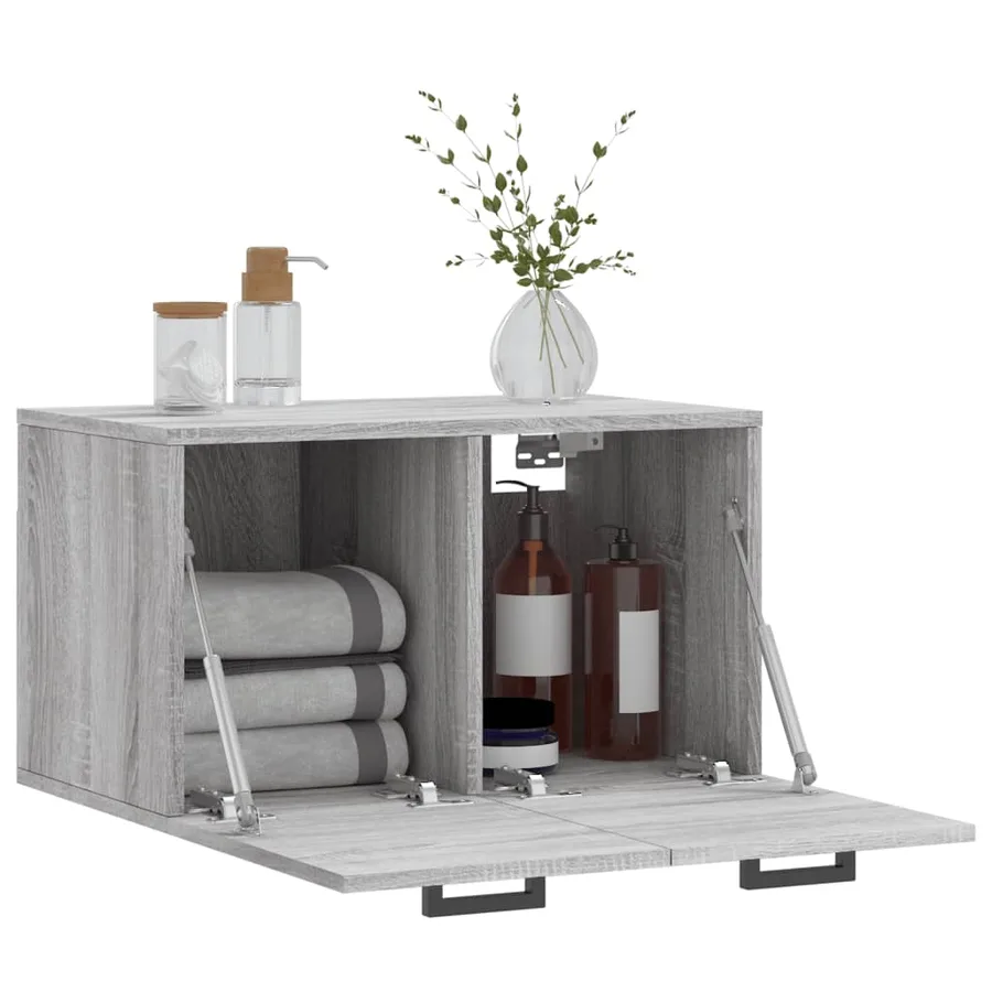 Armoire murale Sonoma gris 60x36,5x35 cm Bois d'ingénierie - 8