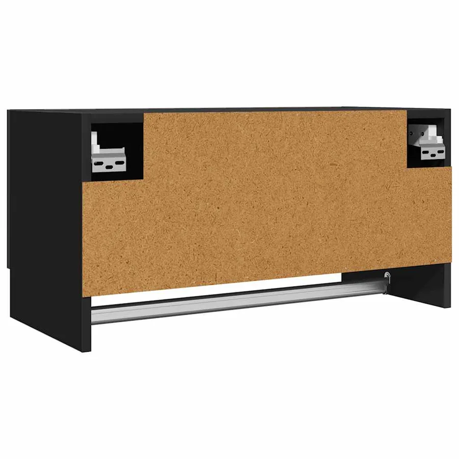 Garde-robe noir 70x32,5x35 cm bois d'ingénierie - 6