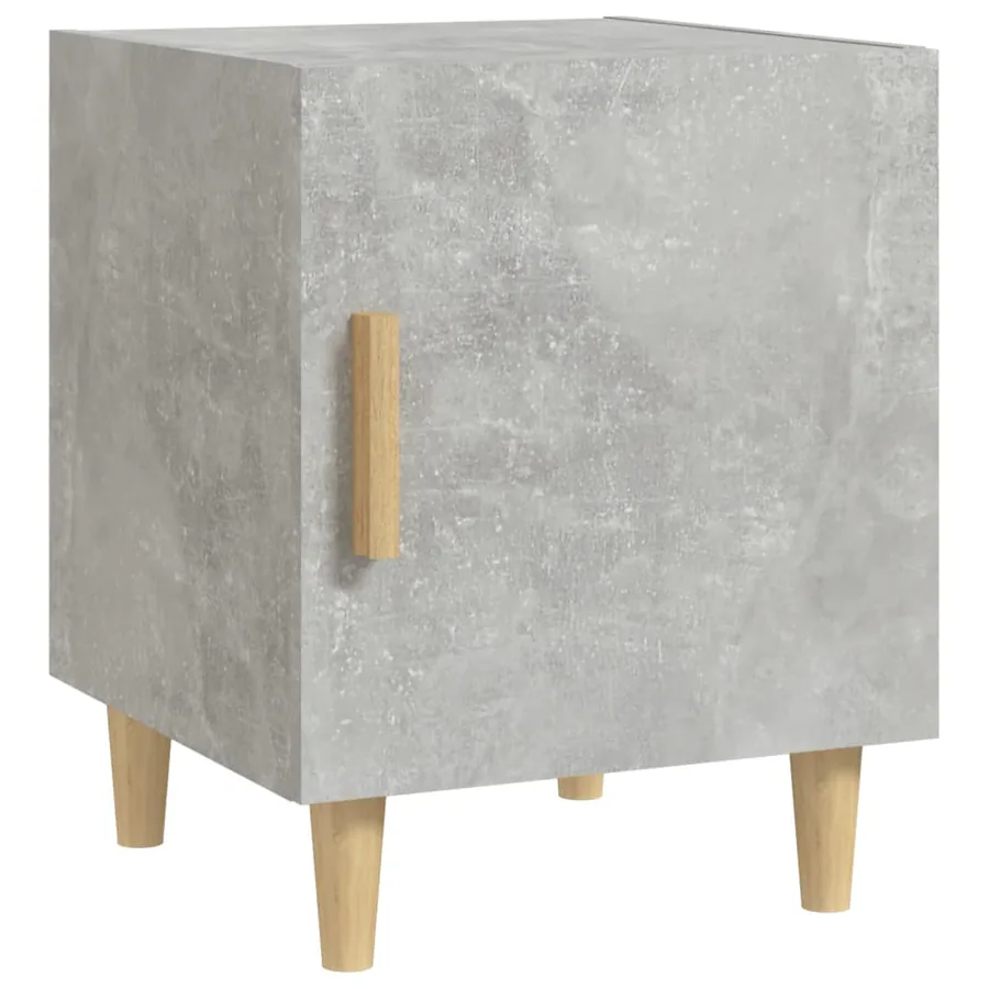Table de chevet Gris béton Bois d'ingénierie - 2