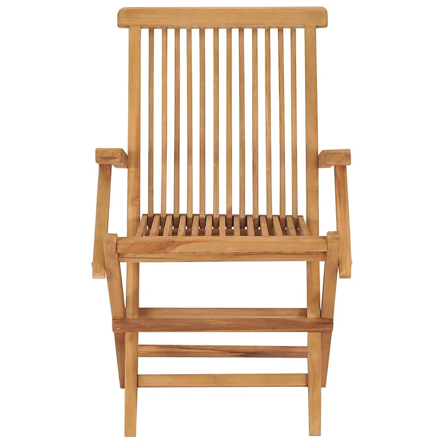 Chaises de jardin et coussins bleu lot de 4 Bois de teck massif - 10
