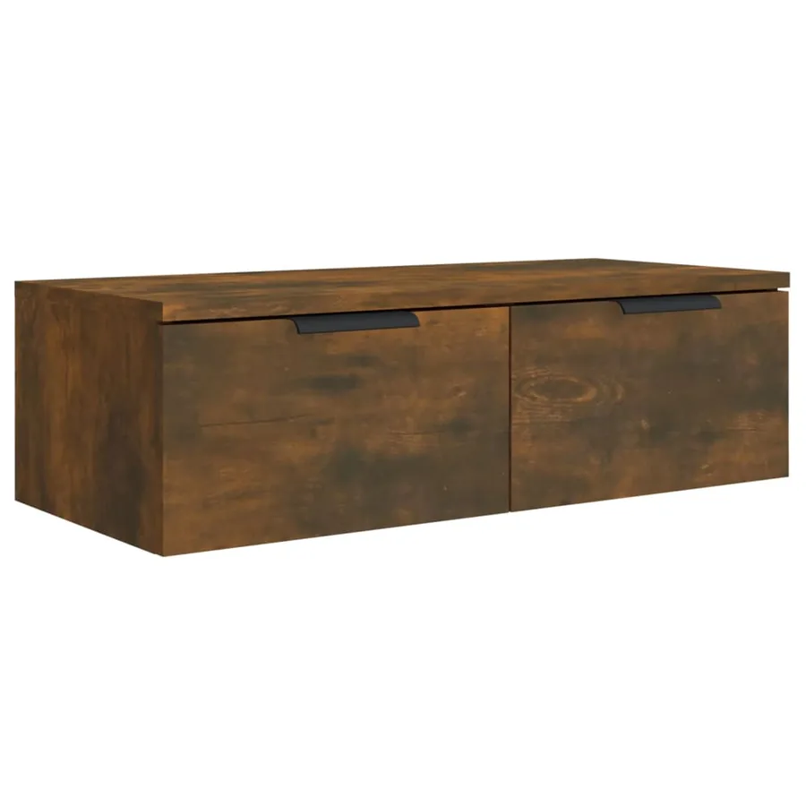 Armoires murales 2 pcs Chêne fumé 68x30x20 cm Bois d'ingénierie - 7